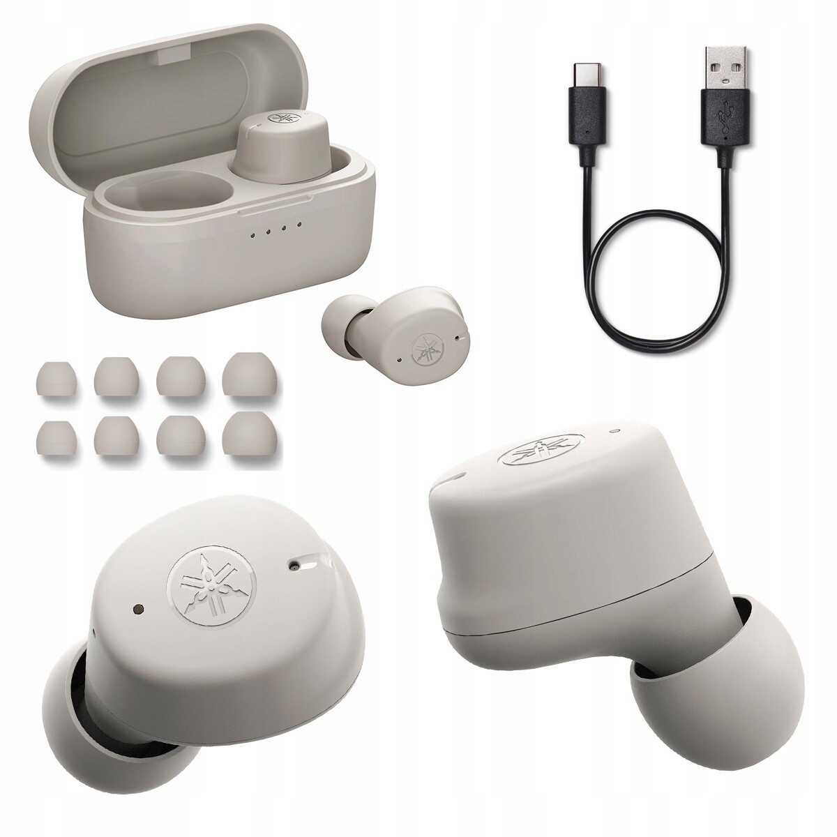 Yamaha TW-E3C Bezdrátová Sluchátka True Wireless aptX Adaptive Beige