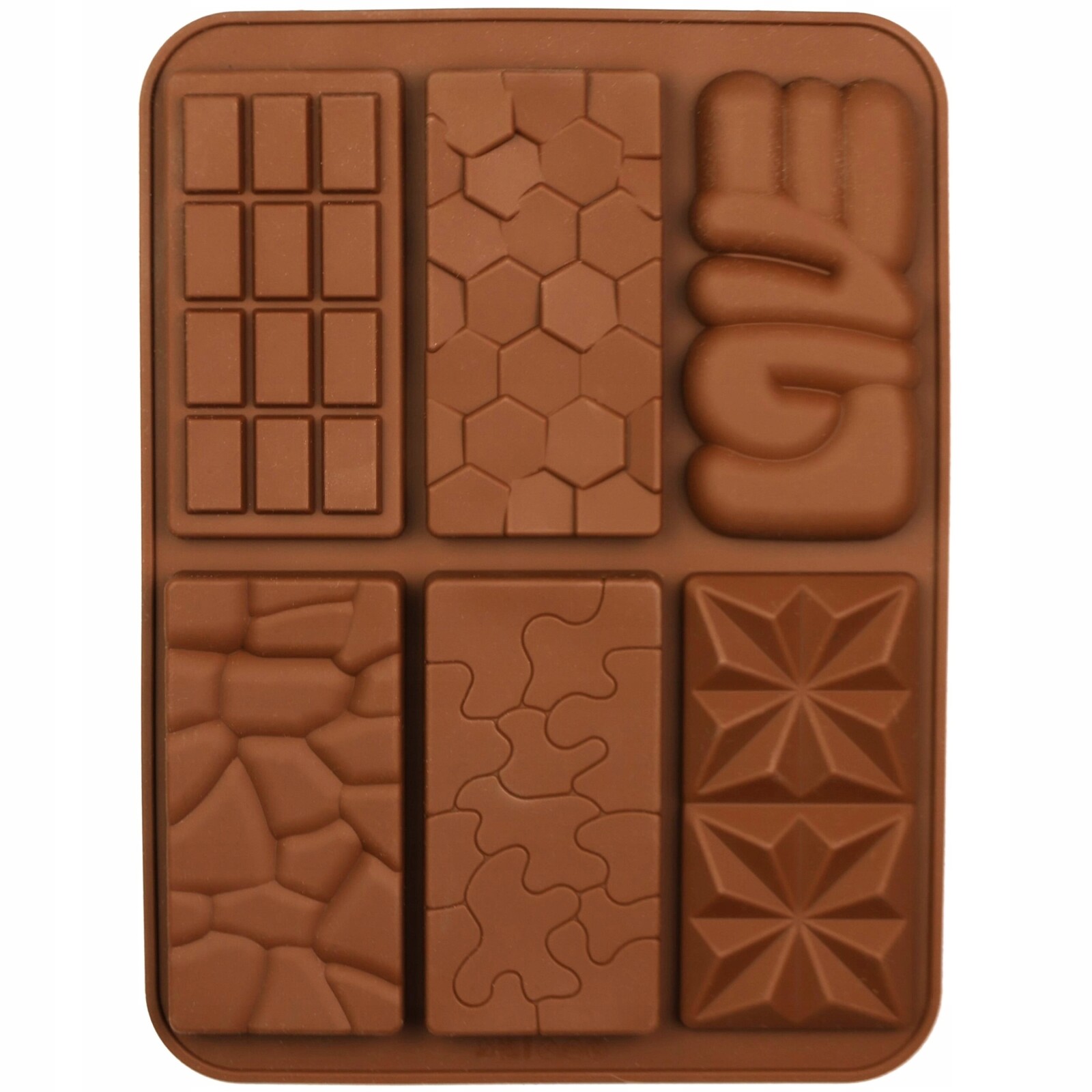 Velká Forma Na Čokoládu 6 Mini Tabulek Nápis Love