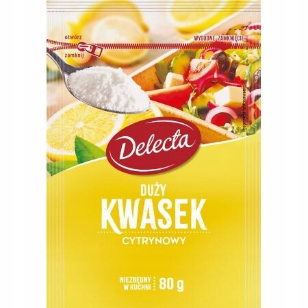 8X Delecta Kyselina citrónová 80 g