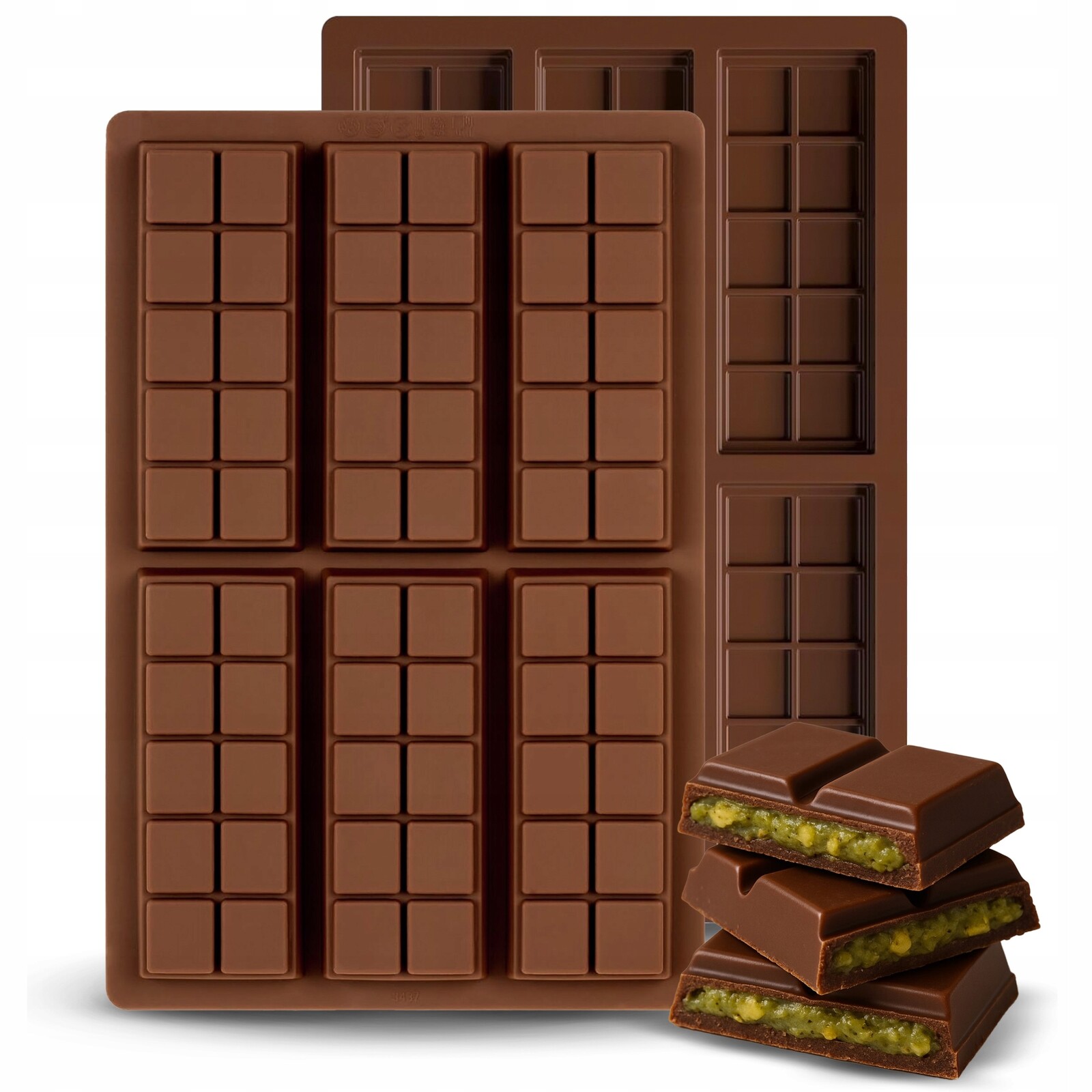 Silikonová Forma Na Čokoládu Dubajská 6v1 10 Kostek Mini Tabulky