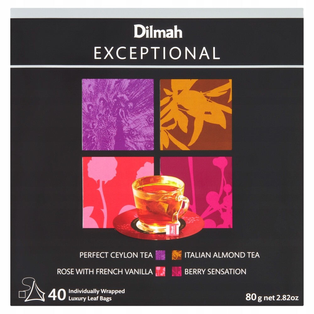 Dilmah Exceptional Sada čajů 80 g (40 x 2 g)