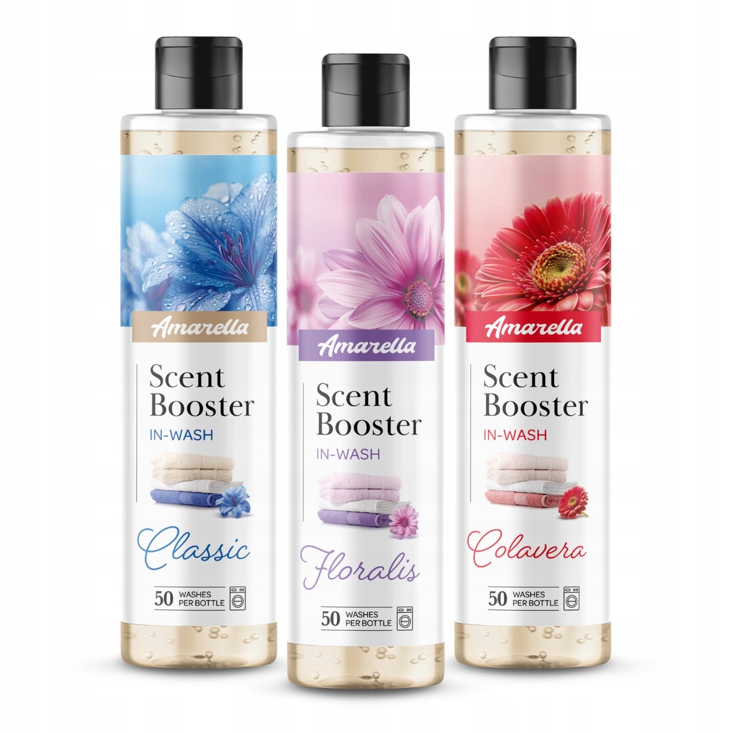 Set 3x parfém do prádla Amarella 250 ml MIX vůní do tkanin 0,75 l