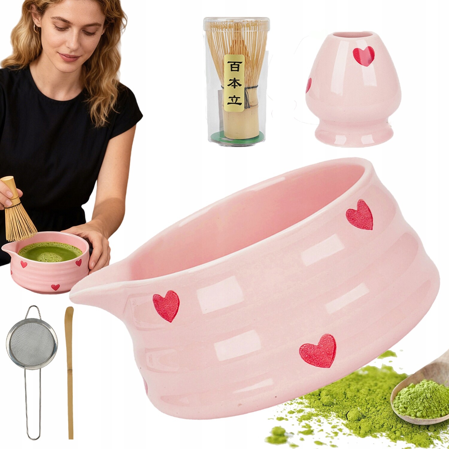 Matcha 5-DÍLNÁ Sada Na Přípravu Čaje A Přípravu Čaje