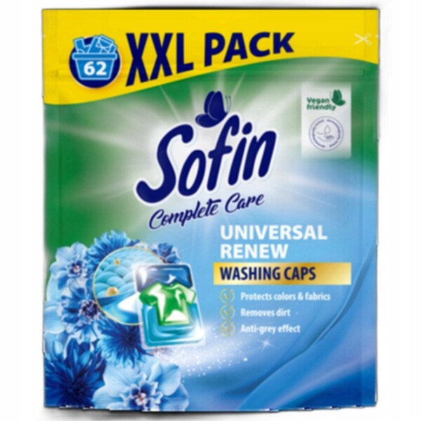 Kapsle na praní bílých a světlých tkanin 62 kusů