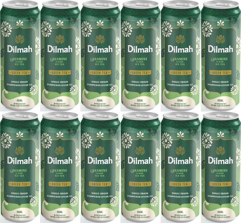 Dilmah Mražený nápoj Zelený Čaj Jasmínový v plechovce 330 ml 12 kusů
