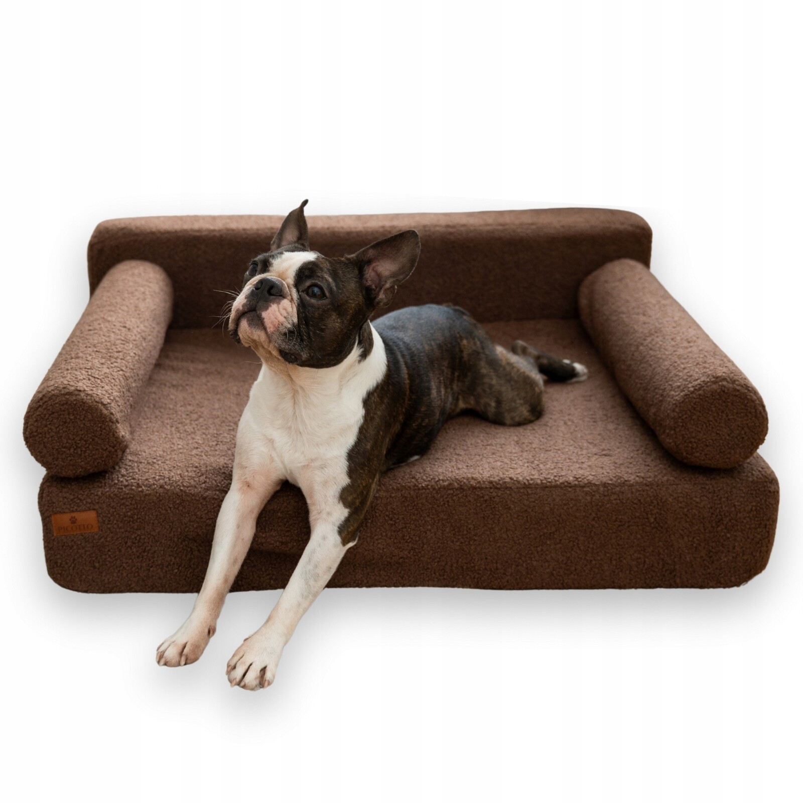 Pelíšek Boucle Brown M Picotto ortopedické