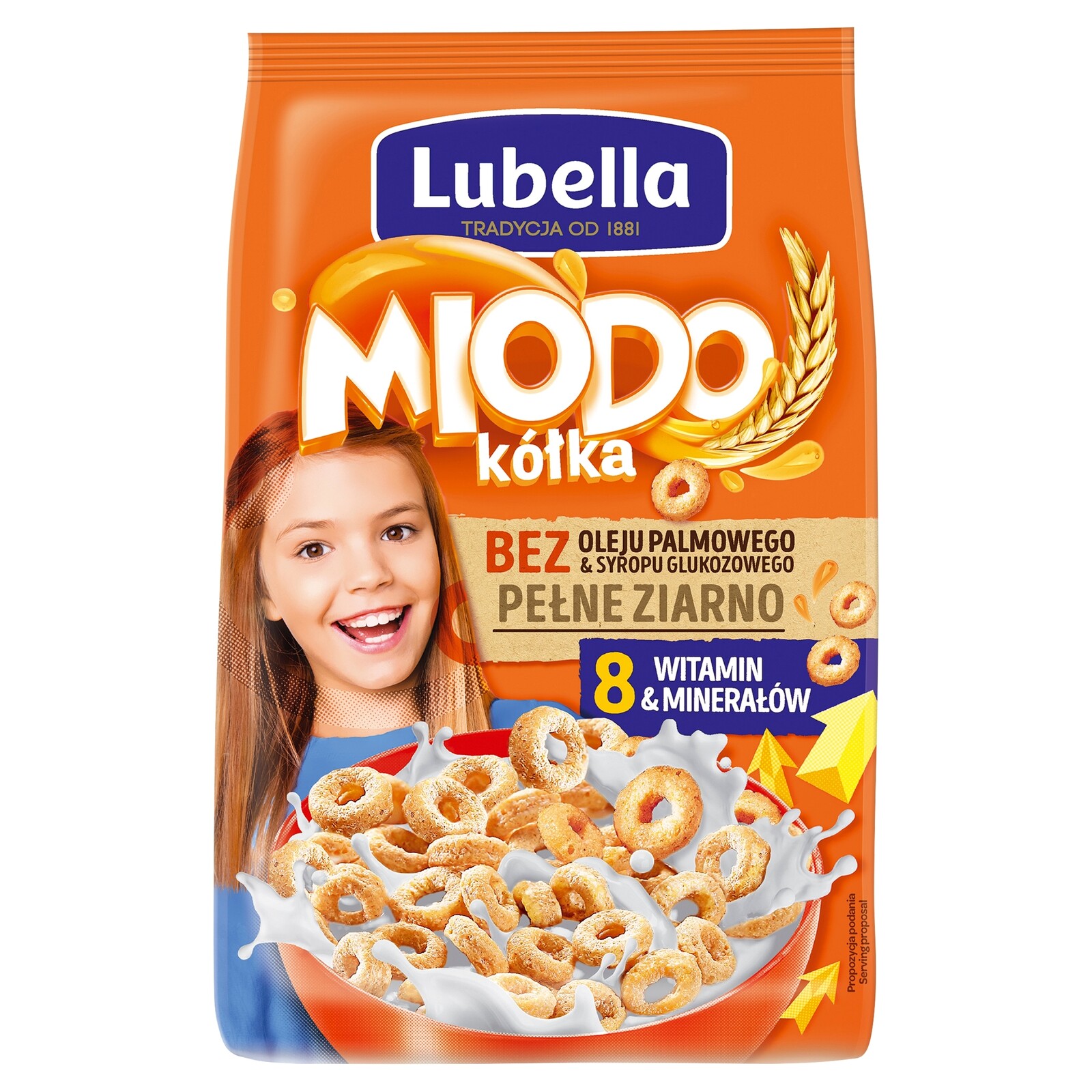 5 x Lubella Mlékovky Obilné kroužky s medem 500 g