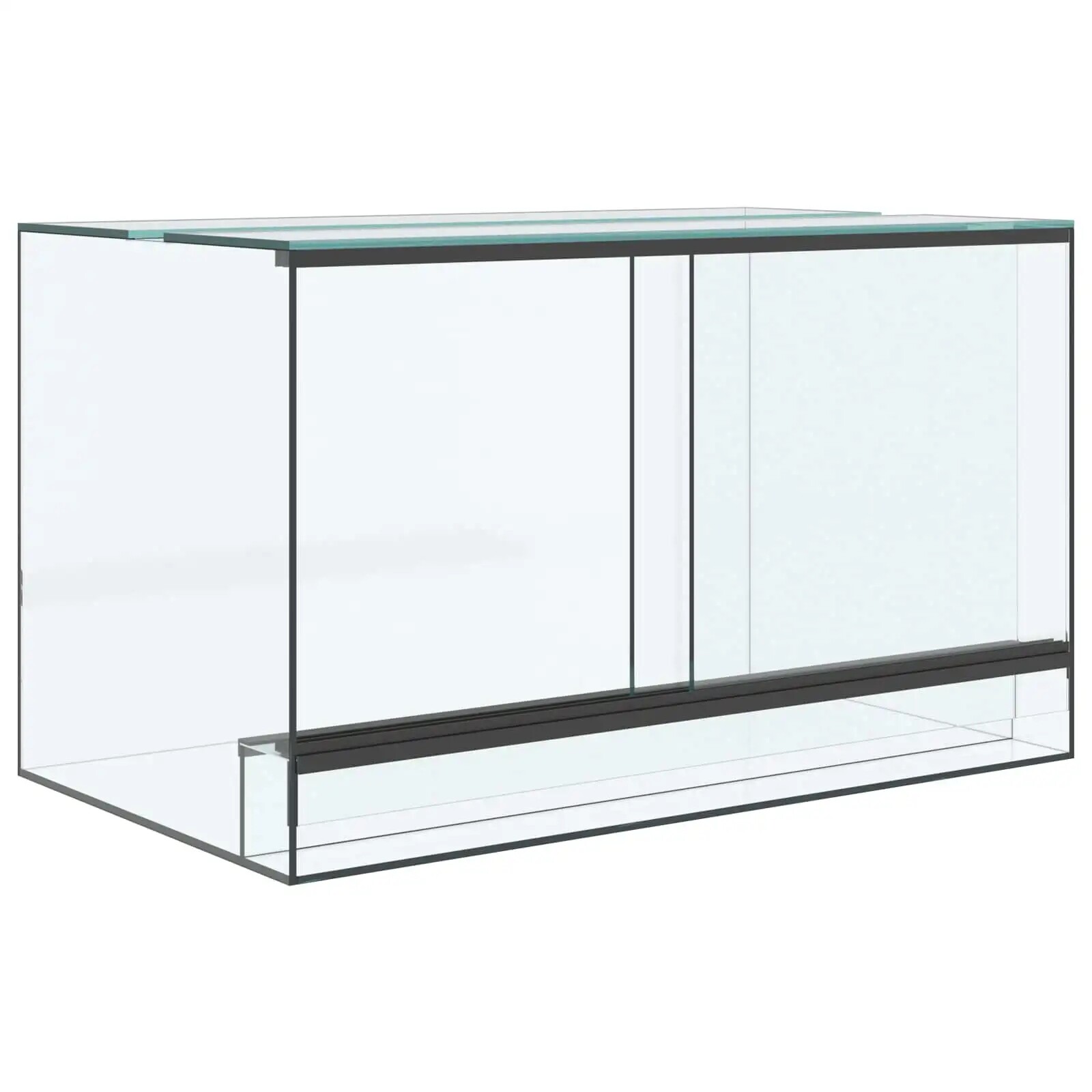 Habitaty pro plazy a obojživelníky Bílá 50 x 30 x 30 cm Sklo