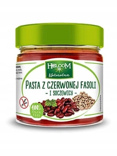 5 x Helcom Naturalně Pasta z červených fazolí a čočky Helcom, 190 g