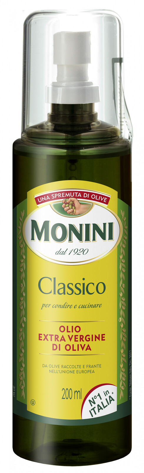 2X Extra panenský olivový olej Classico sprej Monini 200 Ml
