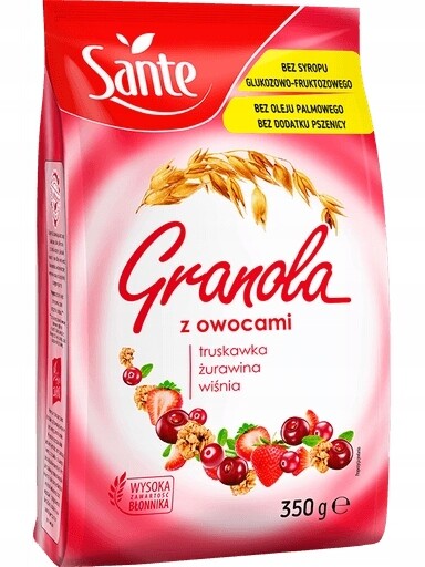 6X Sante – Ovocná granola 350 g