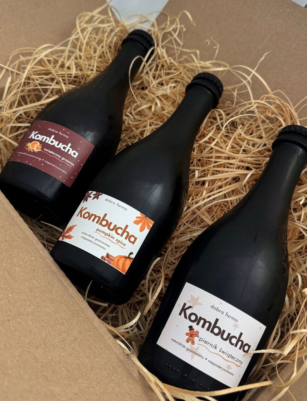 Sada vánočních kombuch 330 ml (3 ks)