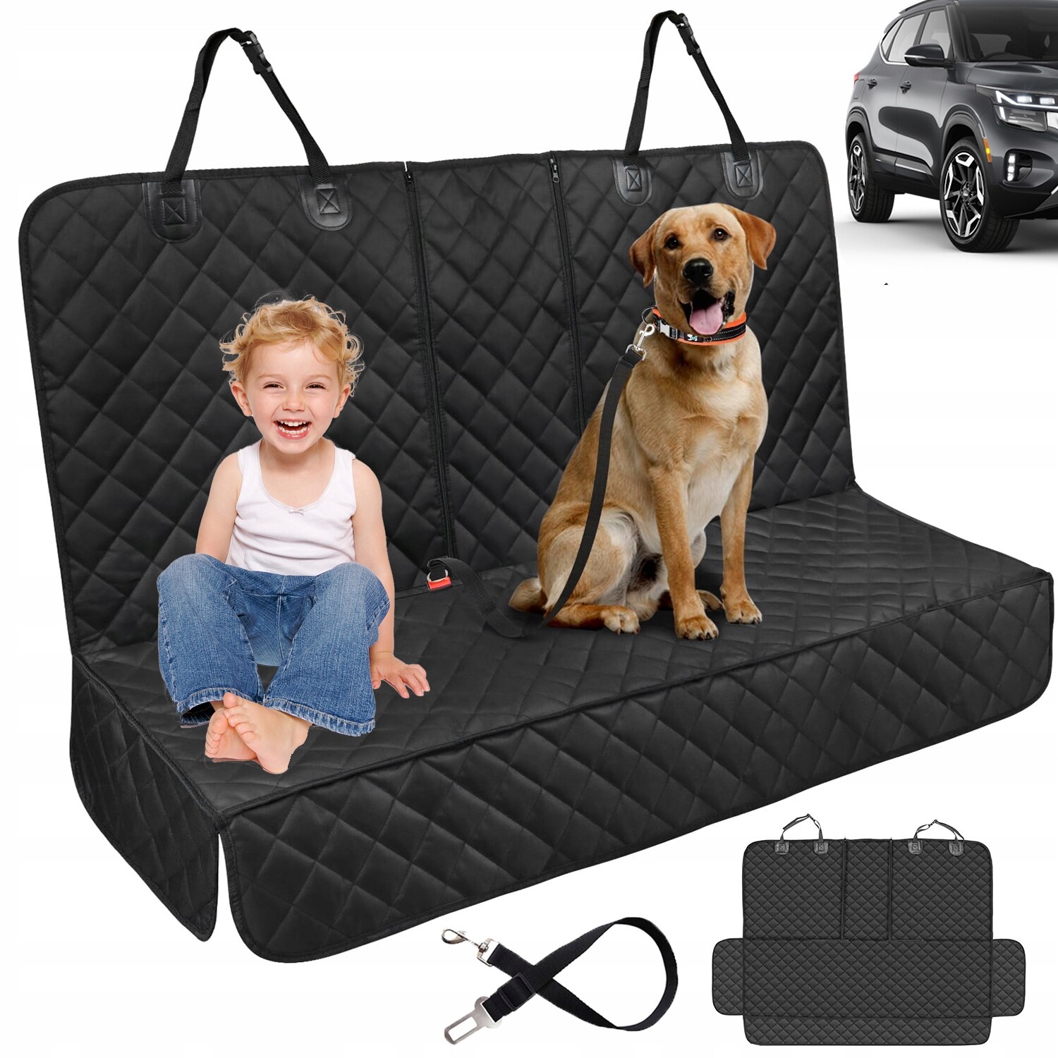 Autokoberec Na Zadní Sedadlo Je Voděodolný Pro Zvířata Psa Kočku