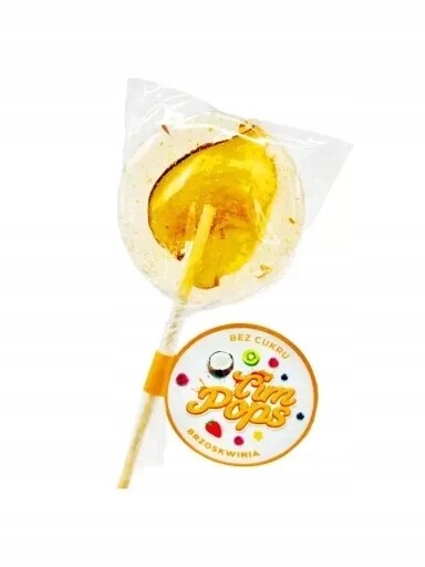 7 x Lízátko s broskvovou příchutí bez přidaného cukru, 18 g