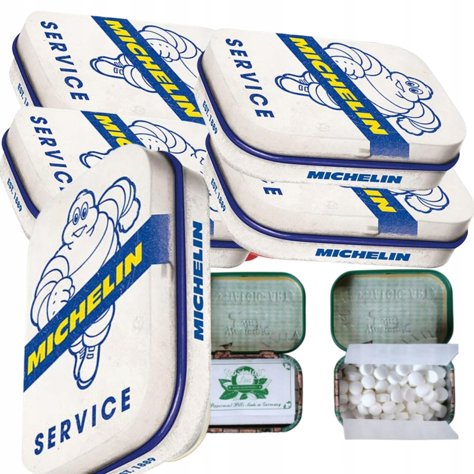 Bonbóny Mátové 4 Balíčky Michelin Service Box 15g Nostalgic Art