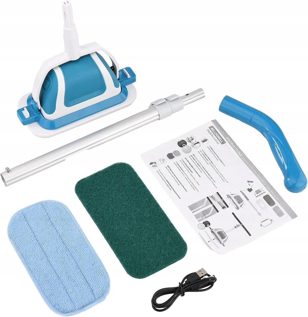 Bezdrátová Myčka Skel 800 Mah S Dlouhou Tyčí A Koncovkami