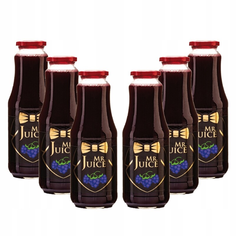 Přírodní ostružinová šťáva s pasterizovanou dužinou Mr.Juice 6 ks x 1.0 l