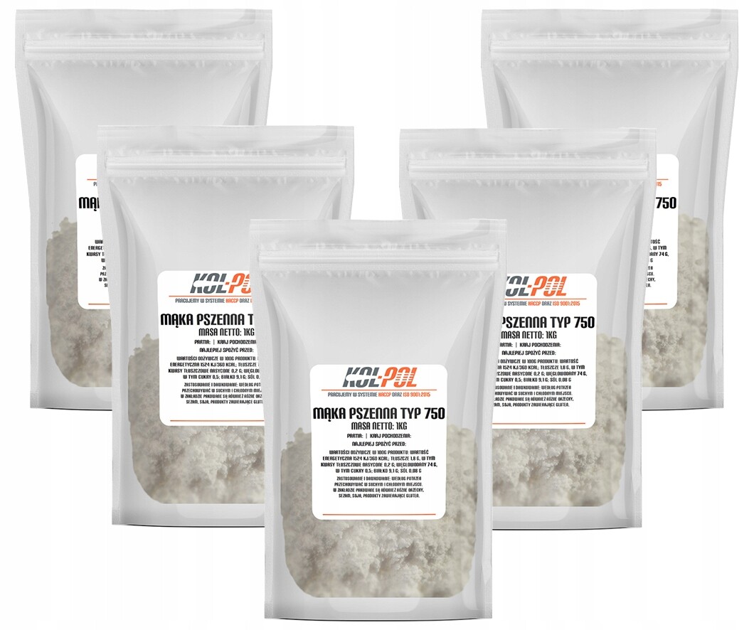 2X Chlebová Pšeničná Mouka Typ 750 5kg Na pečení chleba přírodní kvalita