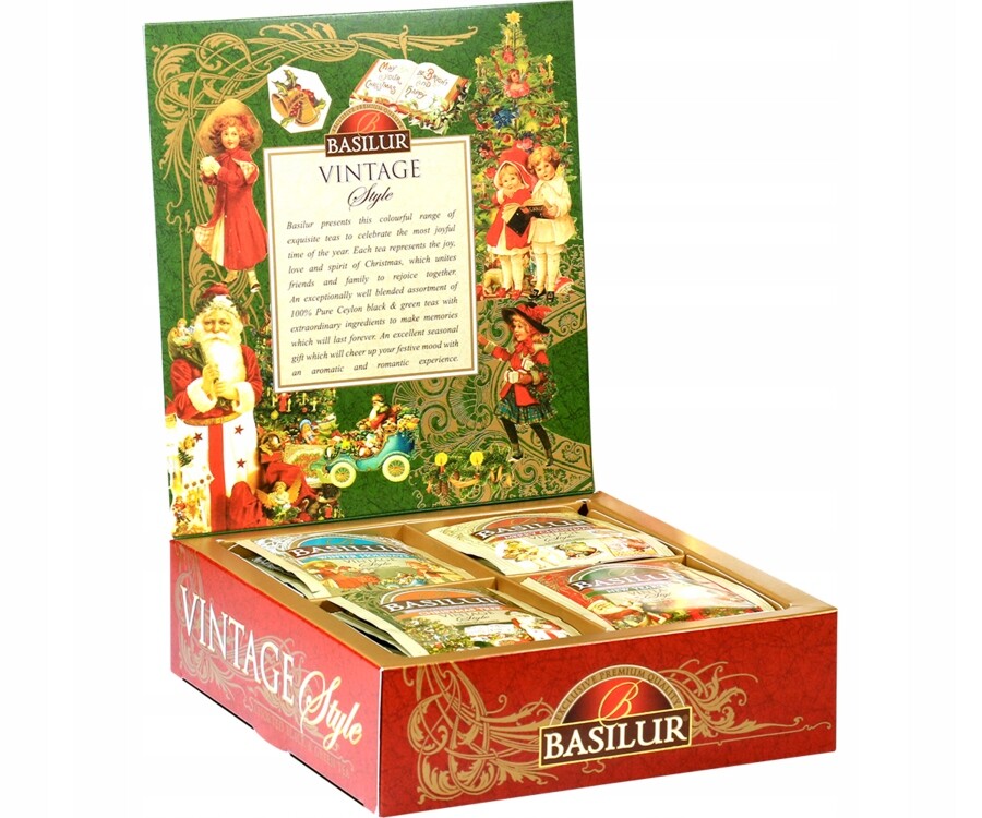 Sada čajů Basilur Vintage Style Assorted 40 sáčků 75 g