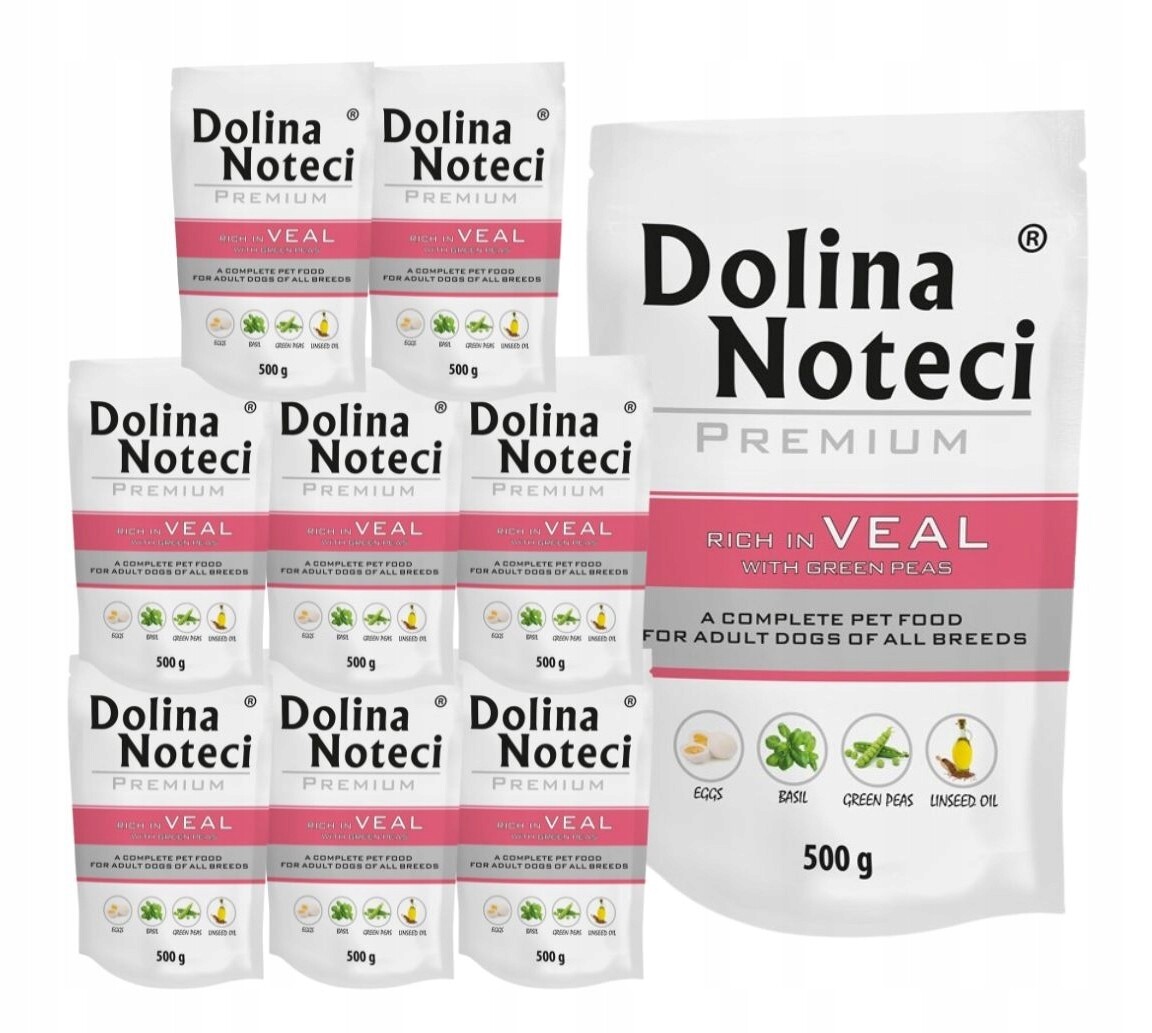 Dolina Noteci Premium vlhké krmivo pro psy bohaté na telecí maso 20x500 g