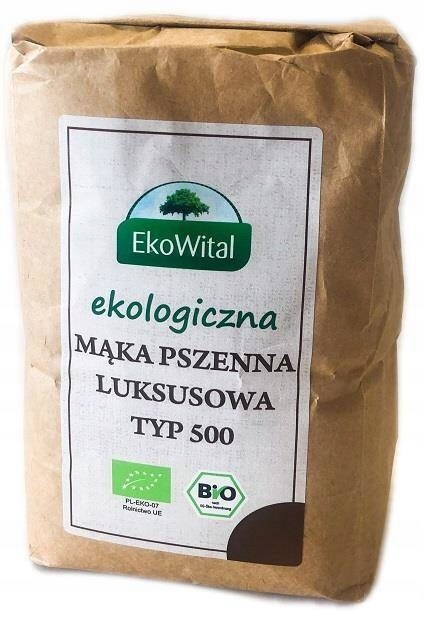 5X EkoWital Pšeničná mouka typ 500 Bio 1 kg