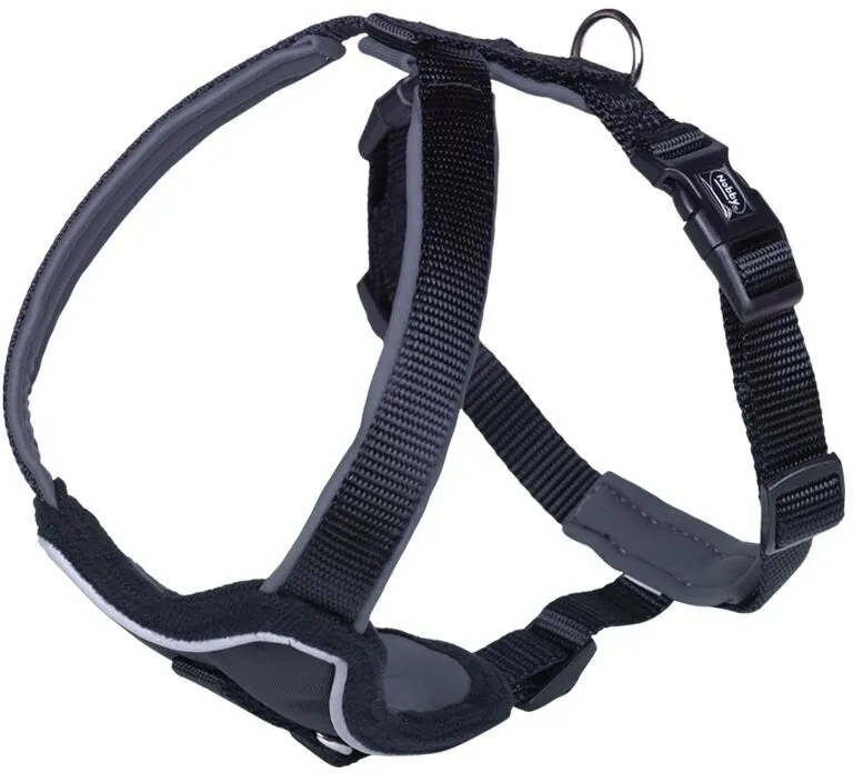 Nobby Comfort Preno Popruhy L Černé 60-75 cm