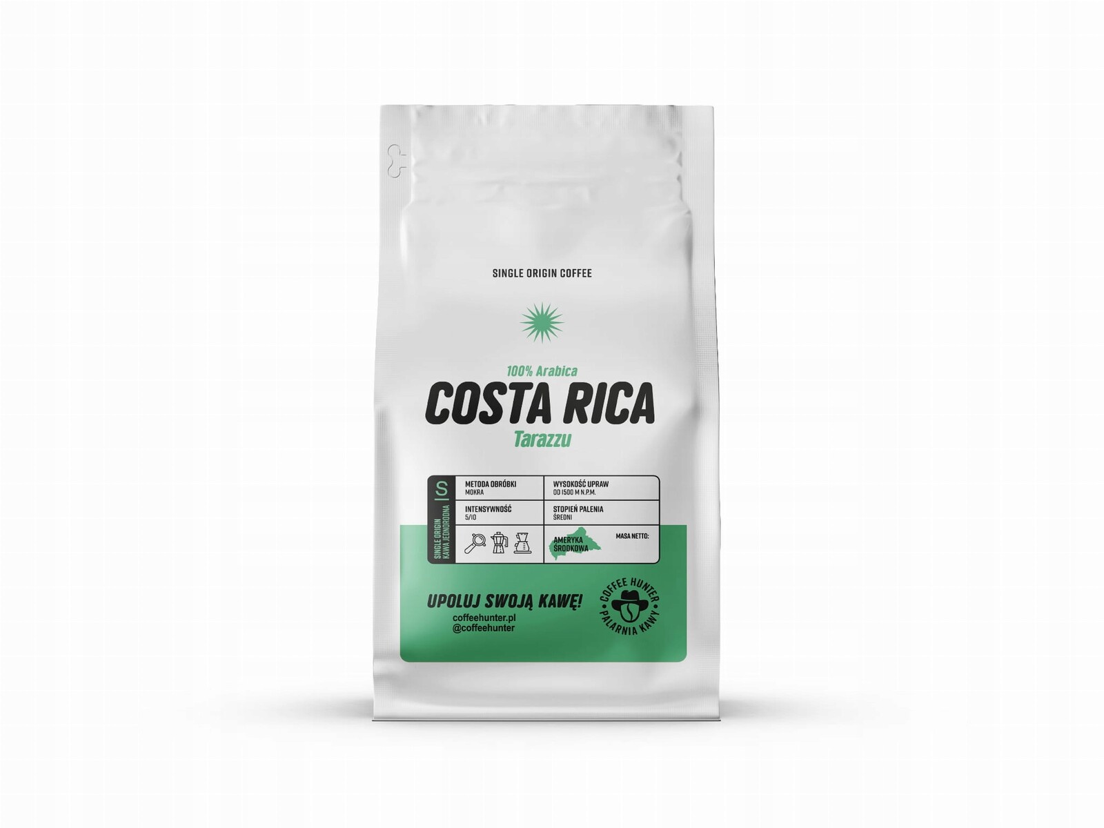Coffee Hunter Costa Rica Tarazzu káva zrnková 500 g