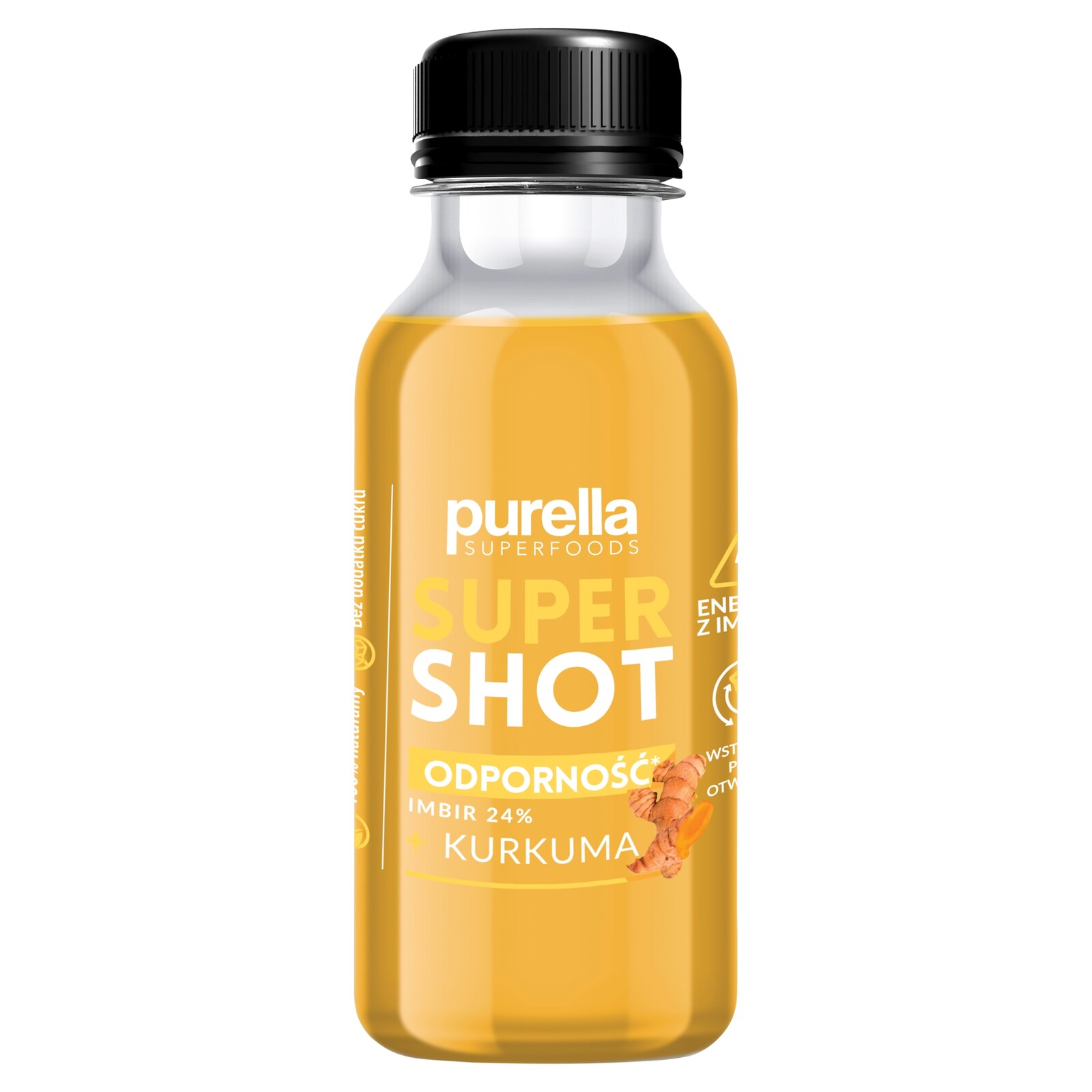 12x Purella Shot Odolnost zázvor kurkuma 100 ml