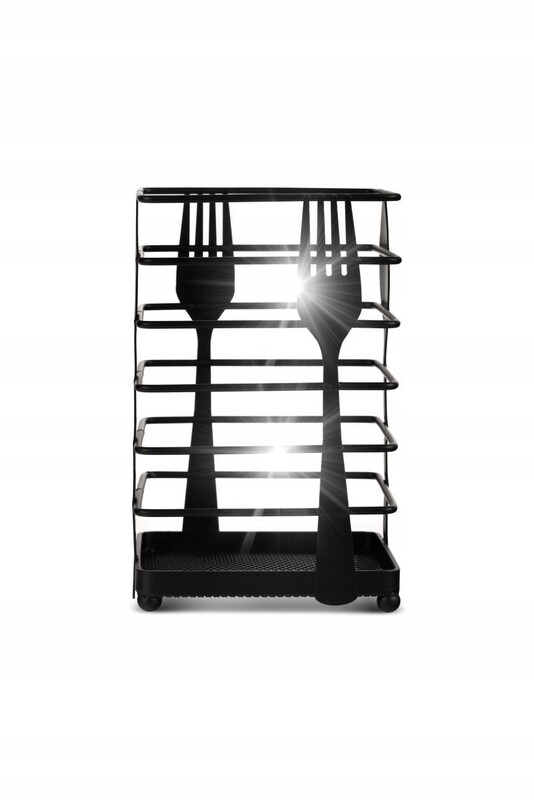 Průmyslová Miska Na Příbory Edenberg Držák Na Příbory Černý 10X10X17