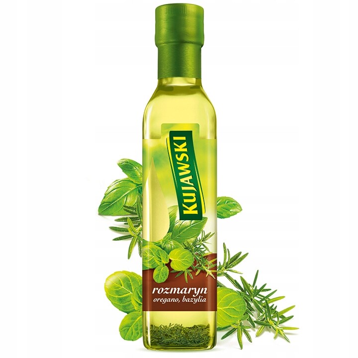 5X Olej s rozmarýnem, oregánem a bazalkou Kujawski 250 ml
