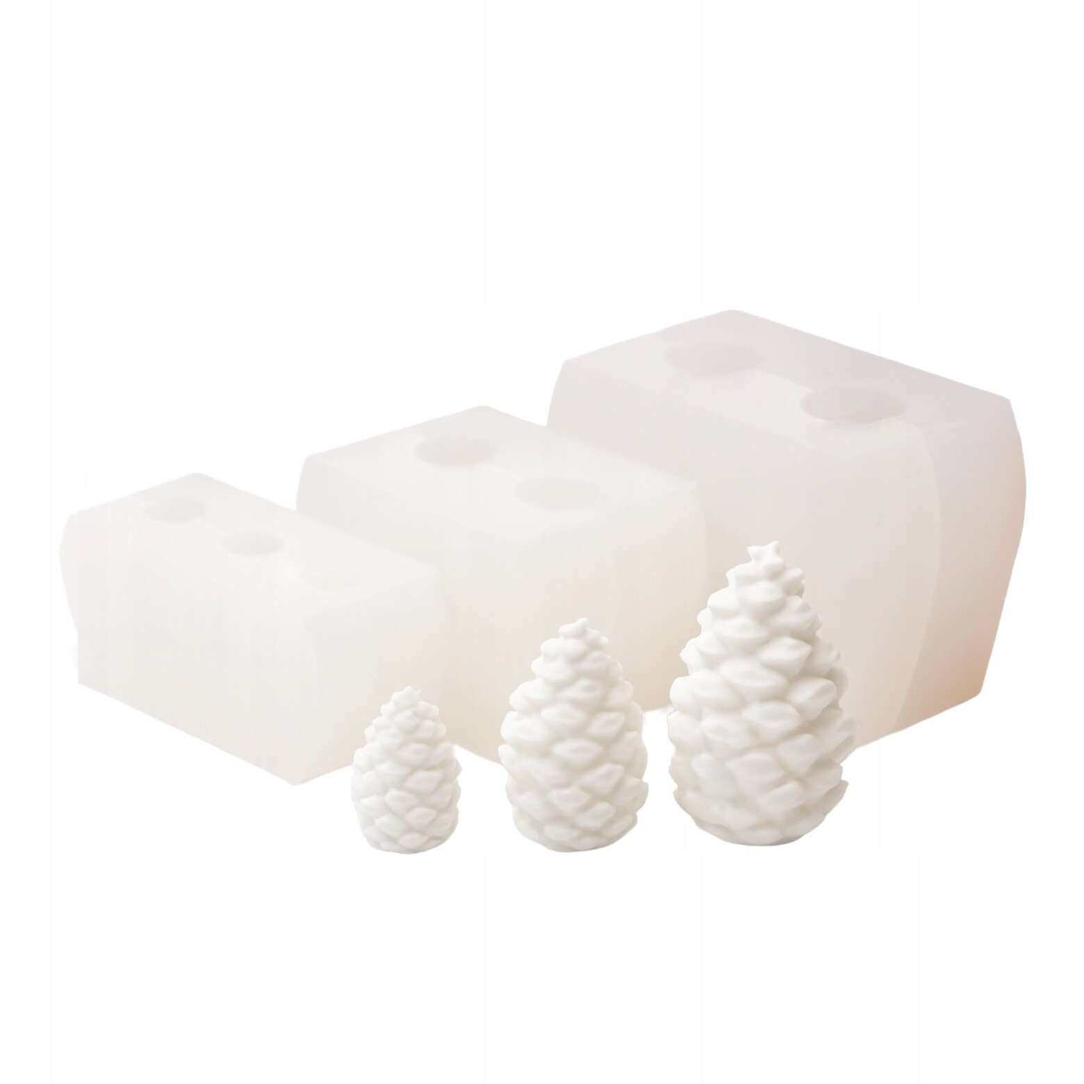 Silikonová forma ručně vyrobená, malé Šišky Cones Dinara Kasko