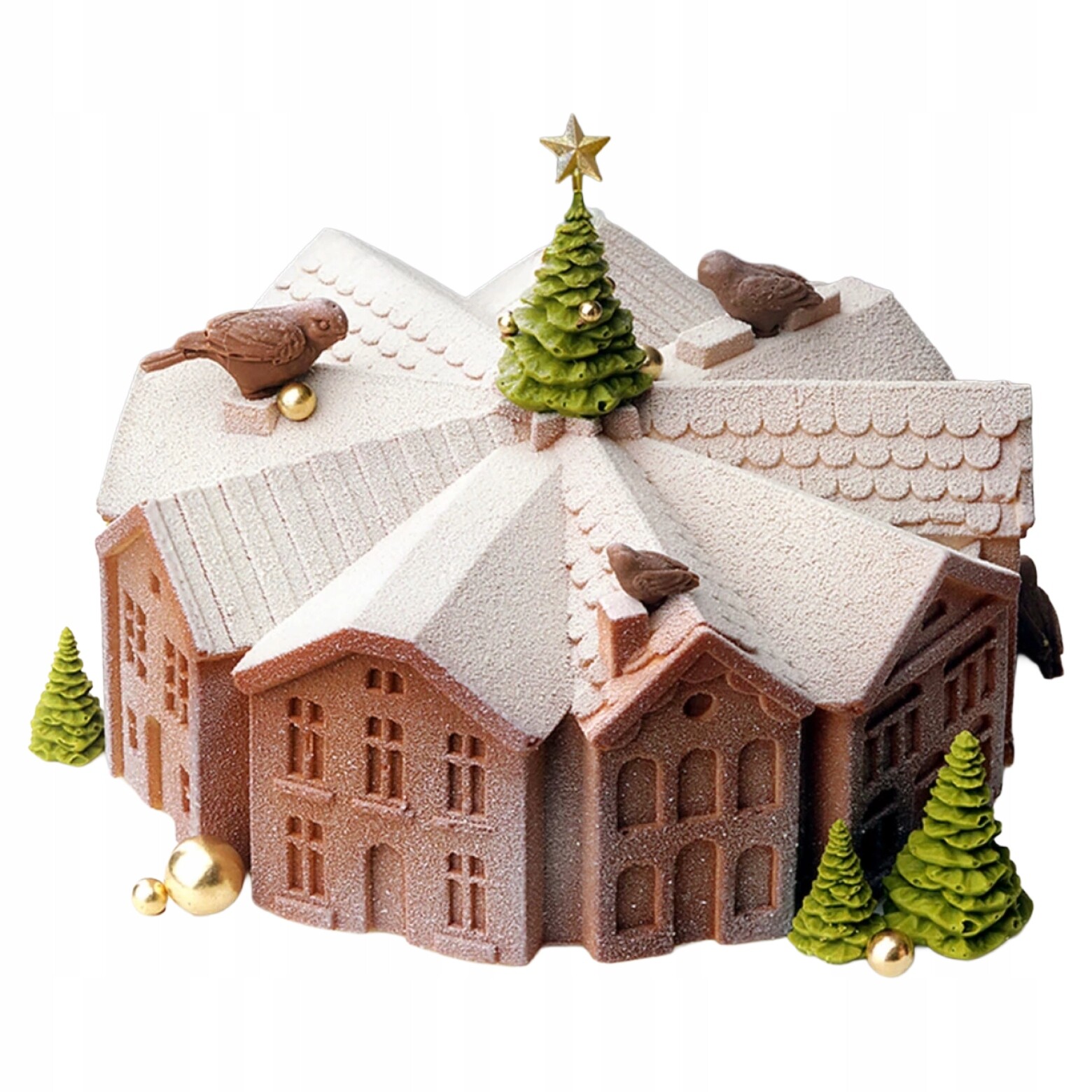 Silikonová forma Ručně vyrobená vánoční Sweet City Dinara Kasko