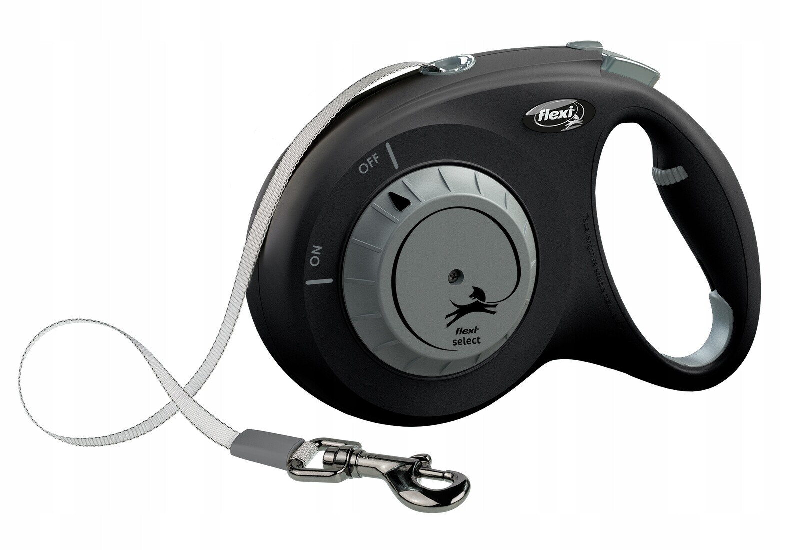 Vodítko Pro Psa M Černé Select Tape 7 M Do 25 Kg Flexi