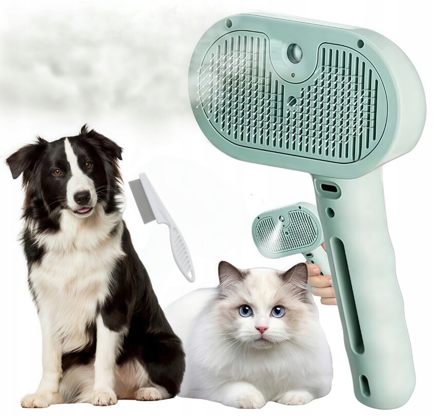 Parní ošetřující kartáč – pro zvířata s hřebenem proti blechám