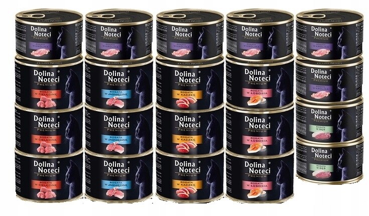 Dolina Noteci Premium mokré krmivo pro kočky MIX Chutí 20x185 g