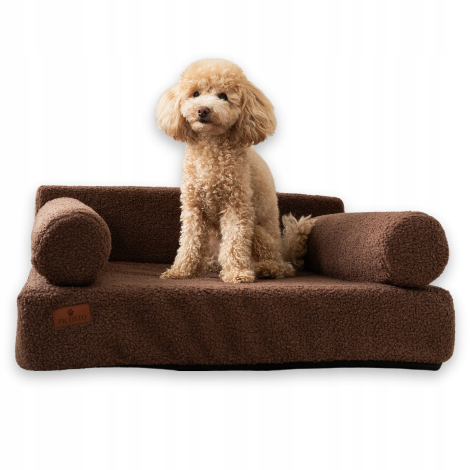 Pelíšek Boucle Brown S Picotto