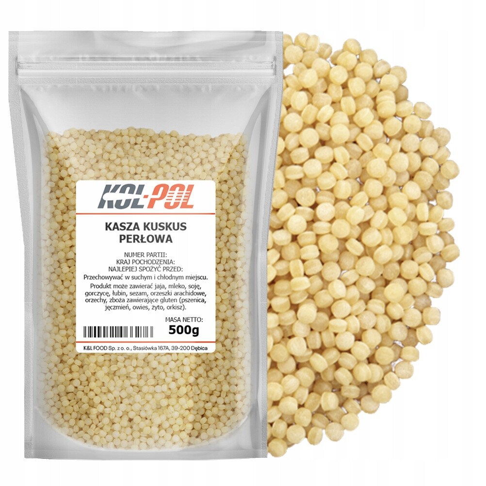 4X Kuskus Perlový 500g Kaše kuskus perleťová přírodní vysoká kvalita