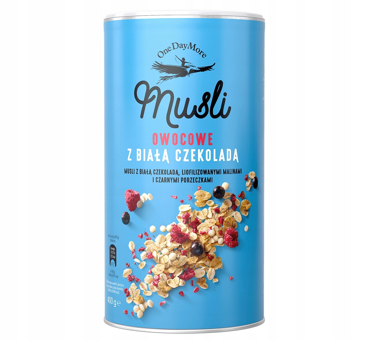 3x Ovocné müsli s bílou čokoládou 400 g