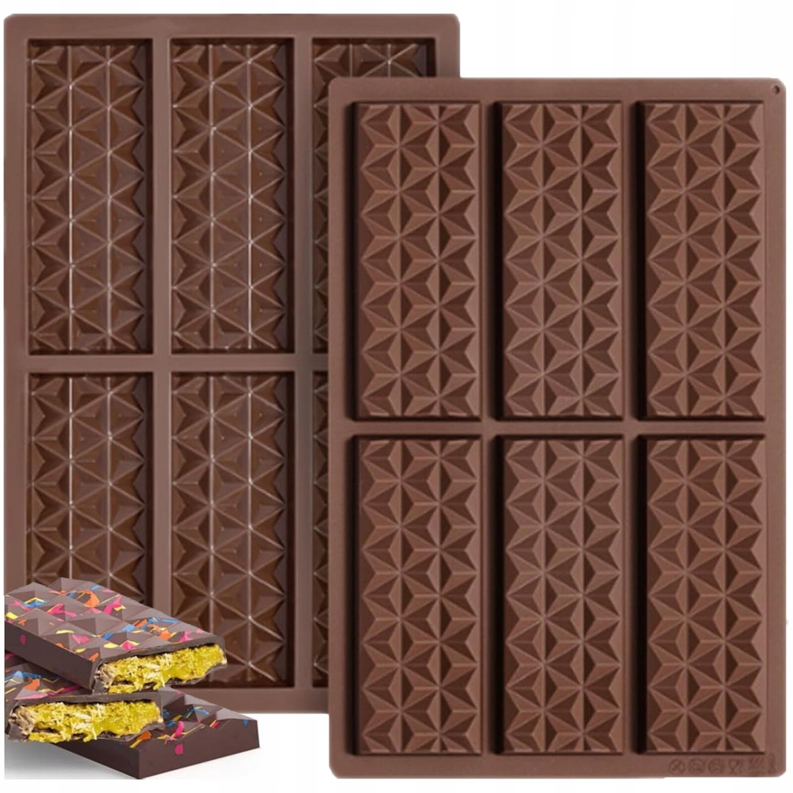 Velká Forma Na Čokoládu XXL 26x17 cm Ozdobné Tabulky