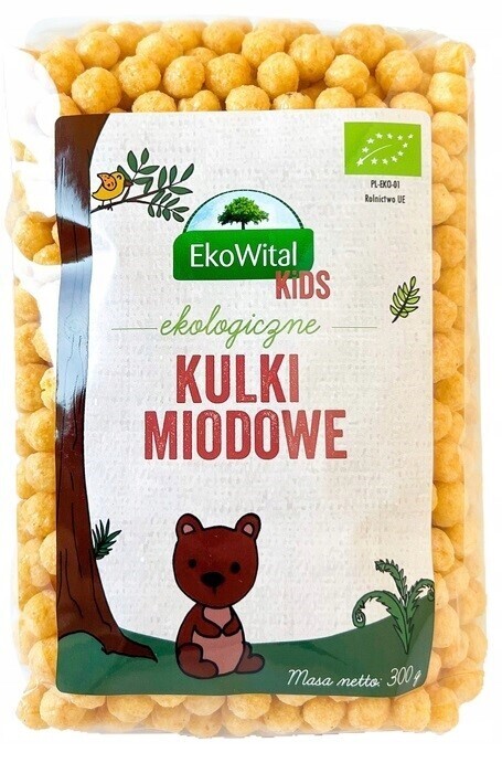 5X Ekowital Medové kuličky Bio 300 g