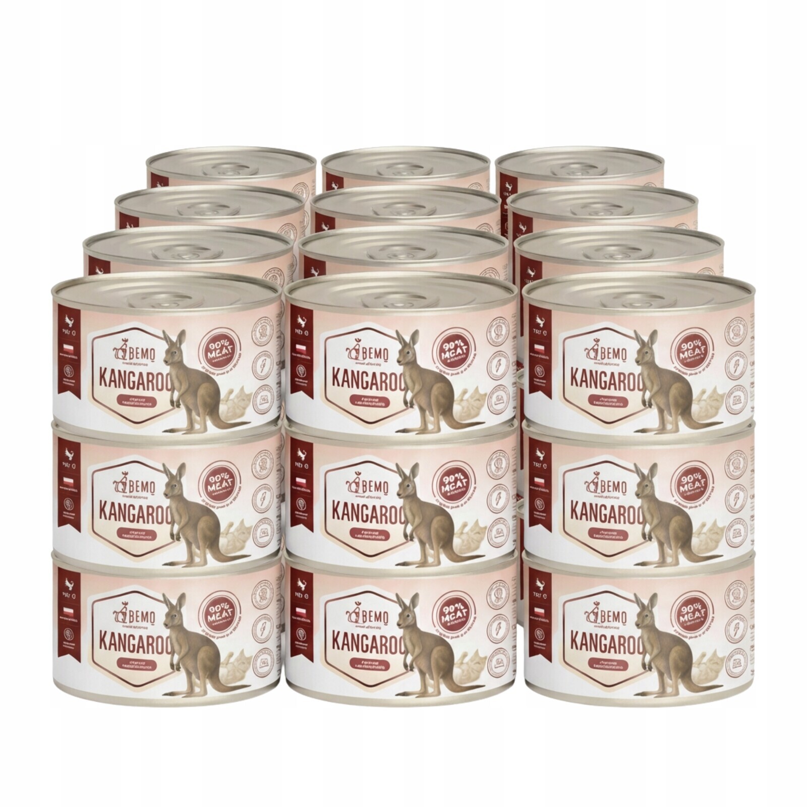 Krmivo mokré pro kočky konzerva 36x185 Bemo Cat Kangaroo klokanka hypoalergenní