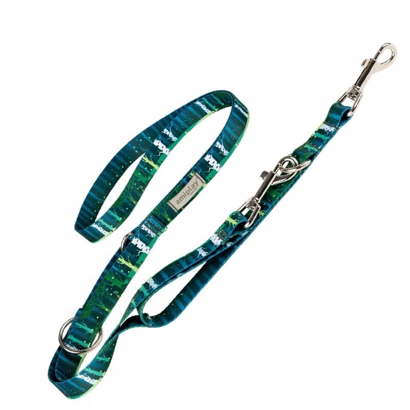 Amiplay Vodítko pro psa 7v1 BeNature S 100-200 x 1,5 cm Forest