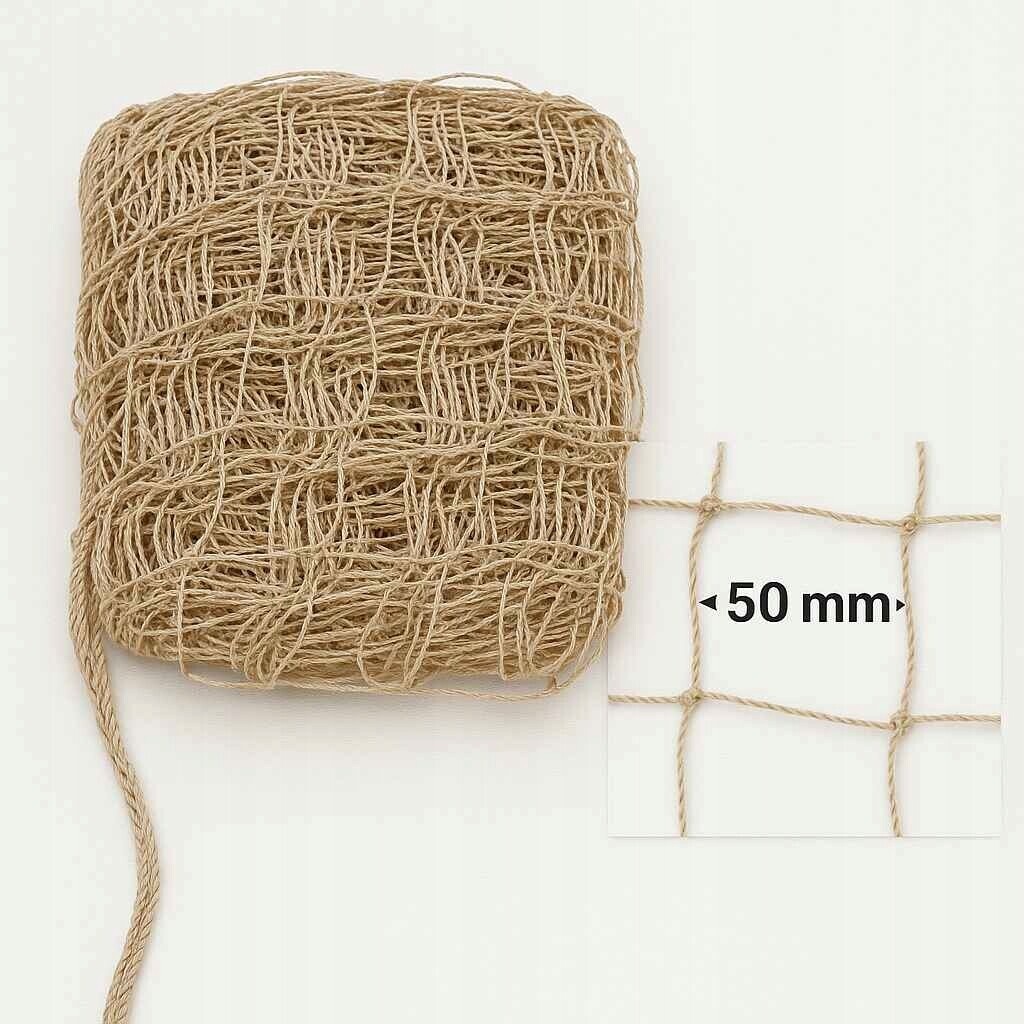 Béžová síť pro ptáky, kočky 50 mm Rozměr: 5x10 m