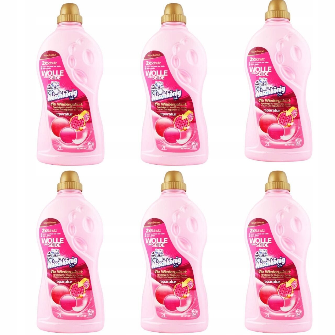 Tekutý Prací Prostředek Na Vlnu A Hedvábí, Jemné Tkaniny Der Waschkonig 67PR 2 L