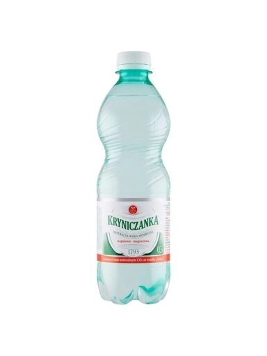 17xKryniczanka Přírodní minerální voda, vysoce mineralizovaná, nízkonasycená