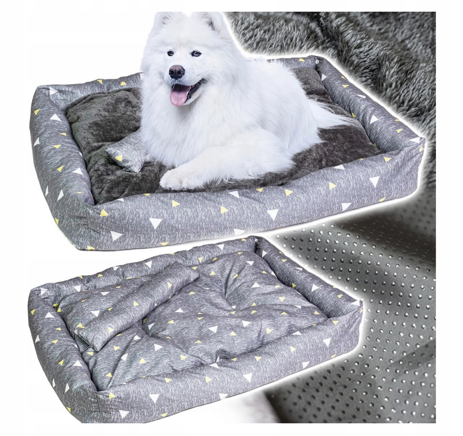 Pelíšek pro psy a zvířata, velké potah, měkké lůžko 110x80 cm, velikost XL