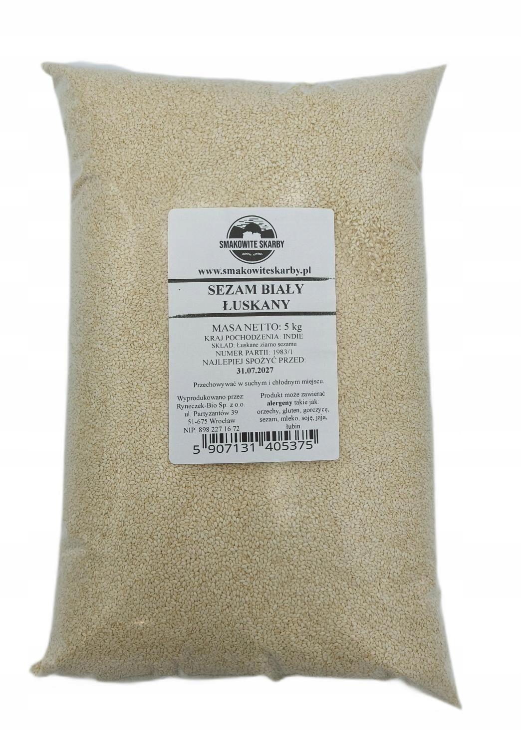 Sezam bílý loupaný 5 kg Vysoká kvalita