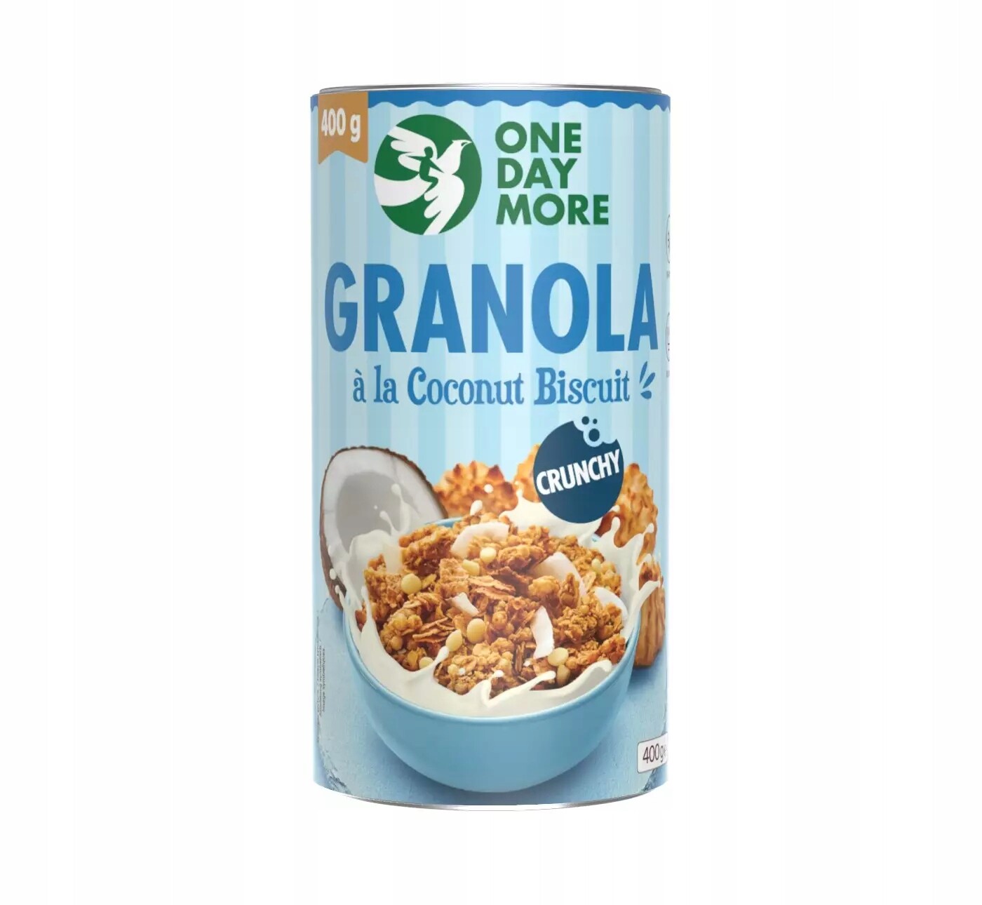 3x OneDayMore Granola kokosová a la Coconut Biscuit 400 g