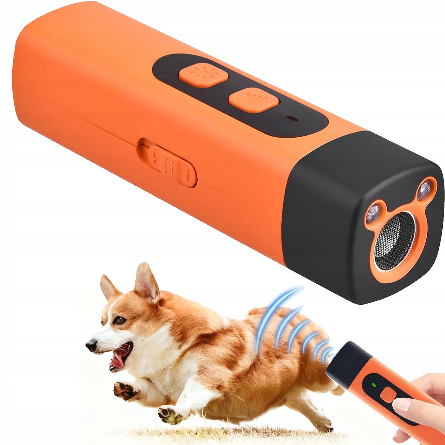 Ultrazvukový Odpuzovač Psů 2 x Led Protištěkač