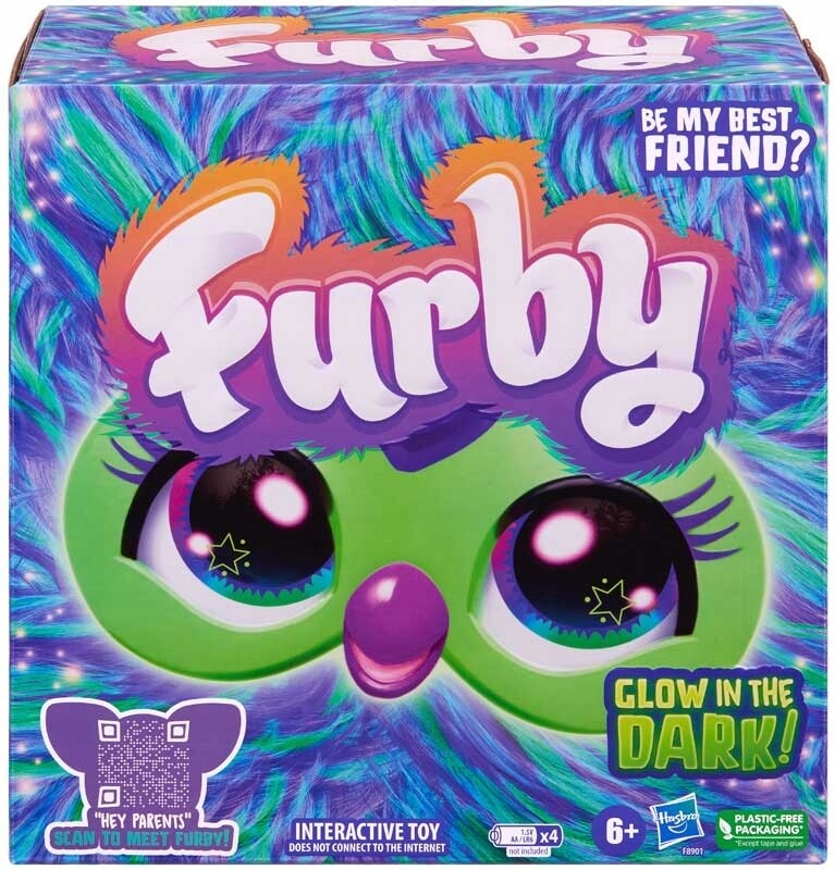 Hasbro Furby Galaxy Interaktivní Plyšová Hračka Záře svítí ve tmě Pl